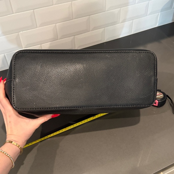 Tory Burch Black Pebbled Leather Tote - Picture 16 of 16